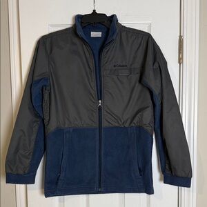 Columbia Charcoal and Navy Fleece Jacket
